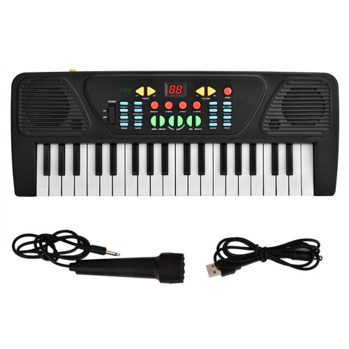 Kindertastatur mit Mikrofon und 37 Tasten, USB 2