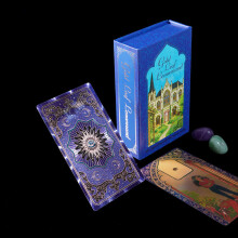 (Gold Blue Eyes)Renaultman Tarot Card Set With Pvc For Hobby Enthusiasts And Scenes Giftgiving