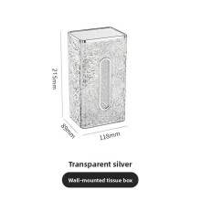 (Transparency Wall Hanging)Stylish Wallmounted Paper Holder With Multipurpose Waterproof Design For Hotels Restrooms