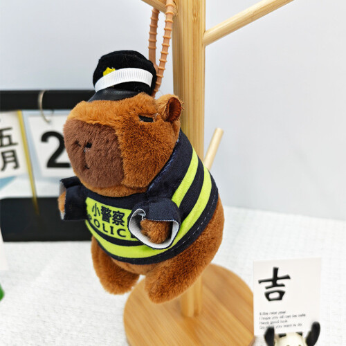(Chef Cookie)Cute Capybara Plush Keychain With Polyester Material For Kids And Collectors 2
