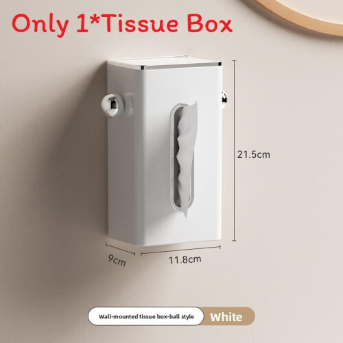 (White 21.5cm)Organizer per tessuti da parete con design impermeabile per casa e uso commerciale