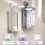 (Gray)Transparent Wall Mount Tissue Dispenser With Suction Cup For Bathroom And Kitchen Use 4