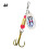 (Style 3)Spinnerköder Metallköder Set rotierende Pailletten Angelköder Spoonköder für Hecht Forelle Barsch Barsch Lachs 1