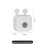 (White Double)Plastic Wallmounted Toilet Paper Dispenser With Waterproof Material For Storage Bathroom 1