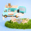 Mini Strandcamper Auto Spielzeug Wohnmobil 1