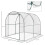 Walk-in Polytunnel Greenhouse 2.5x2m 3