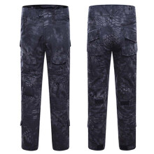(Black Python, 32) Military Army Men Combat Tactical Airsoft Work Camo Pants Hiking Trousers Cargo