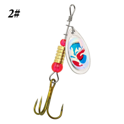(Style 2)Spinnerköder Metallköder Set rotierende Pailletten Angelköder Spoonköder für Hecht Forelle Barsch Barsch Lachs
