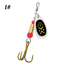 (Style 1)Spinner Lures Metal Bait Set Rotating Sequins Fishing Lure Spoon Lures For Pike Trout Bass Perch Salmon