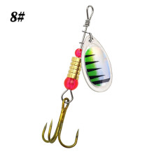 (Style 6)Spinner Lures Metal Bait Set Rotating Sequins Fishing Lure Spoon Lures For Pike Trout Bass Perch Salmon