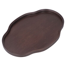 Teetablett aus Bambus, Walnussfarbe, ca. 447 g,