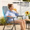 Folding Garden Chairs Set of 4, Light Grey 8