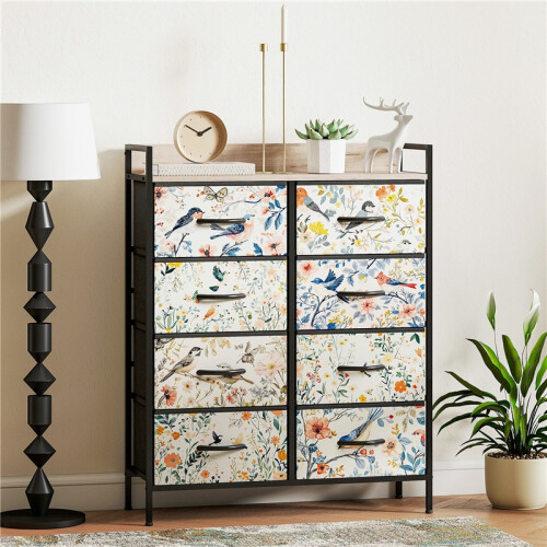 8-Drawer Chest of Drawers - White 2