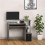 Computer Desk with Sliding Keyboard Tray Storage Drawer Shelf Home Office Workstation Grey 4