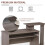 Computer Desk with Sliding Keyboard Tray Storage Drawer Shelf Home Office Workstation Grey 7