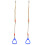 Kinder Gymnastikringe mit Seil Blau 7