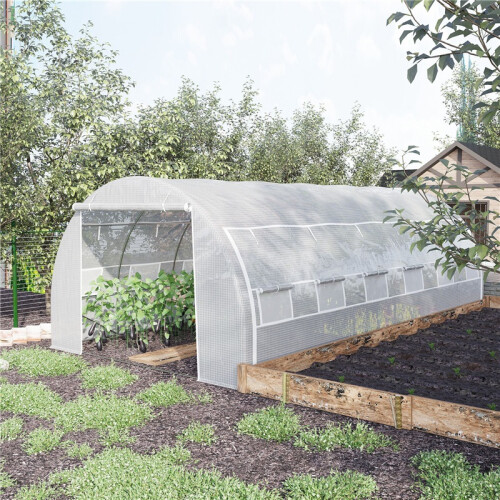 6x3x2m Polytunnel Greenhouse with Steel Frame 2