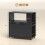 Black Kitchen Trolley with Cabinet & Spice Rack 2