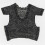 (Black)Macacão de renda floral infantil bebê meninas macacão roupa 1
