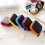 (yellow,7.5*7.5*2.5cm)Charger Data Cable Storage Bag Mini Portable Antipressure Headset Square Box Storage 7