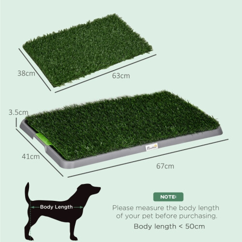 67x41cm Dog Potty Tray – Artificial Grass 2