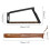 13 Inch Folding Bow Saw Folding Hand Saw,Multifunctional Rectangular Hand Saws for Wood, Bone, Tree Pruning Black 8