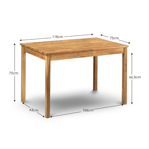 Coxmoor Rectangular Dining Table - Oak 2