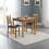 Coxmoor 75cm Square Dining Table - Oak 4