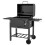 3-in-1 Charcoal BBQ, with Shelves - Black 1