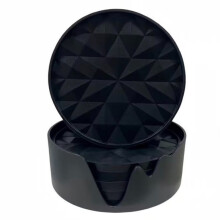 Silicone Coasters Glasses with Holder Set of 6 Large 10 cm Yoghurt Lid for Yoghurt Cups 500 A