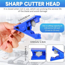 12 Packs PTFE Tube Cutter Plastic Tubing Hose Cutter Tool,3D Printer Pipe Tube Cutting Tool for Nylon PVC Tubing Hose