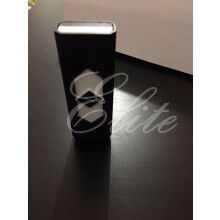 (Black)Nuovo accendisigari ricaricabile USB slim senza fiamma accendisigari elettronico