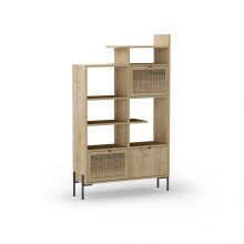 Estantería de diseño modular en roble y negro 160 cm Koivu