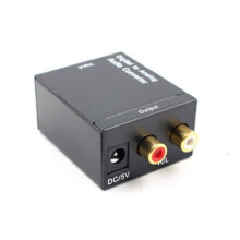 (Cable)Convertisseur adaptateur coaxial coaxial numérique optique Toslink vers audio analogique Rca Lr