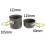 Backpacking Topf-Set faltbar 12