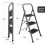 (3 Step Grey) Futura Step Ladder Folding Step Stool Heavy Duty 150Kg Capacity 7