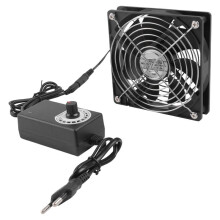 120 mm 2700 RPM Fläktkylning med Kontroller 12 cm 12V BTC Maskinchassi Arbetsstation Skåp Kylare Serverfläkt EU-Kontakt