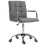 (Grey, PU Leather) PU Leather Office Chair, Grey, Adjustable Height 1