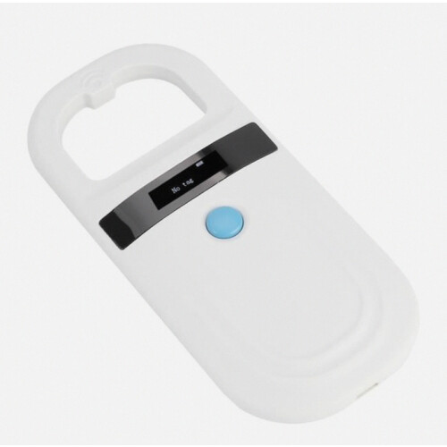 Lector de microchips para mascotas - Pantalla OLED - Recargable por USB - Compatible con FDX-B