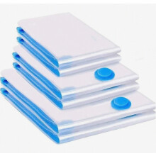 Set van 6 vacuümzakken voor dekbedden, beddengoed en kussens.