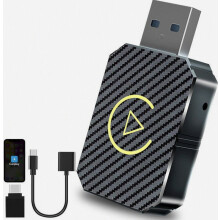 Draadloze CarPlay- en Android Auto-adapter, 2-in-1 draadloze CarPlay-adapter, bedraad naar draadloos Android Auto/CarPlay