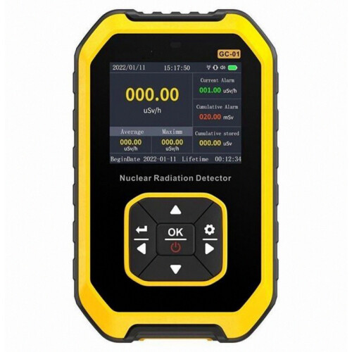 Draagbare LCD digitale geigerteller, nucleaire stralingsdetector, bèta-gamma-dosimetertester