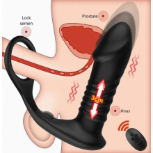 A ring - Telescopic Vestibular Anal Vibrator for Men, Prostate Energy, Butt Plug,