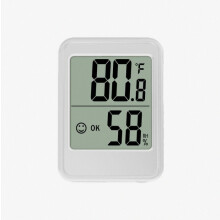 Binnenthermometer, hygrometer, elektronische thermometer en vochtigheidsmeter voor thuis, kantoor, kas, magazijn, slaapkamer