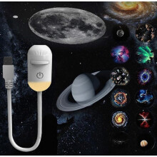 2-v-1 360 USB projektor hviezdnej oblohy, Galaxy LED pre dekoráciu auta/párty/strop (12) JELMAVO