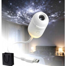 Nočné svetlo s projektorom 2 v 1 pre galaxie, USB projektor hviezdnej oblohy, 360 nastaviteľná lampa s hviezdnymi projektormi s 3/6/12