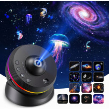 Sternenhimmel-Projektor, 13-in-1-Planetarium-Projektor, 360 drehbarer 4K-HD-Galaxienprojektor mit Timer, dynamischer Meteoriten-Effekt