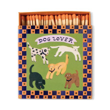 Paddywax Square Boxed Safety Matches - Dog Lover