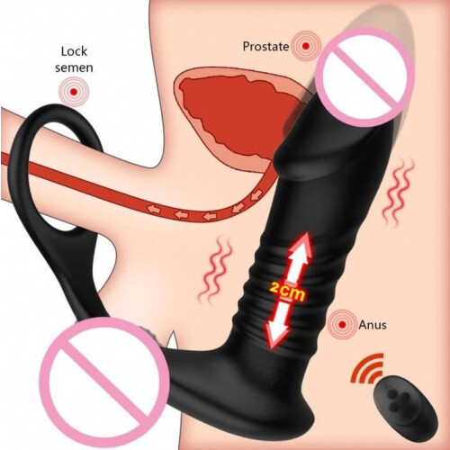 A ring - Telescopic Vestibular Anal Vibrator for Men, Prostate Energy, Butt Plug, 1