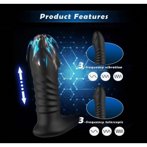 A ring - Telescopic Vestibular Anal Vibrator for Men, Prostate Energy, Butt Plug, 2